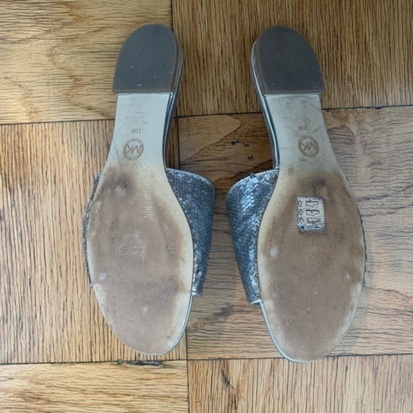 Michael Michael Kors Shelly Sequined Slide Sandals - Picture 4 of 8